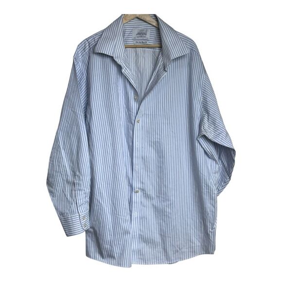 Charles Tyrwhitt Other - Charles tyrwhitt non iron classic fit blue striped button up shirt size 19/37